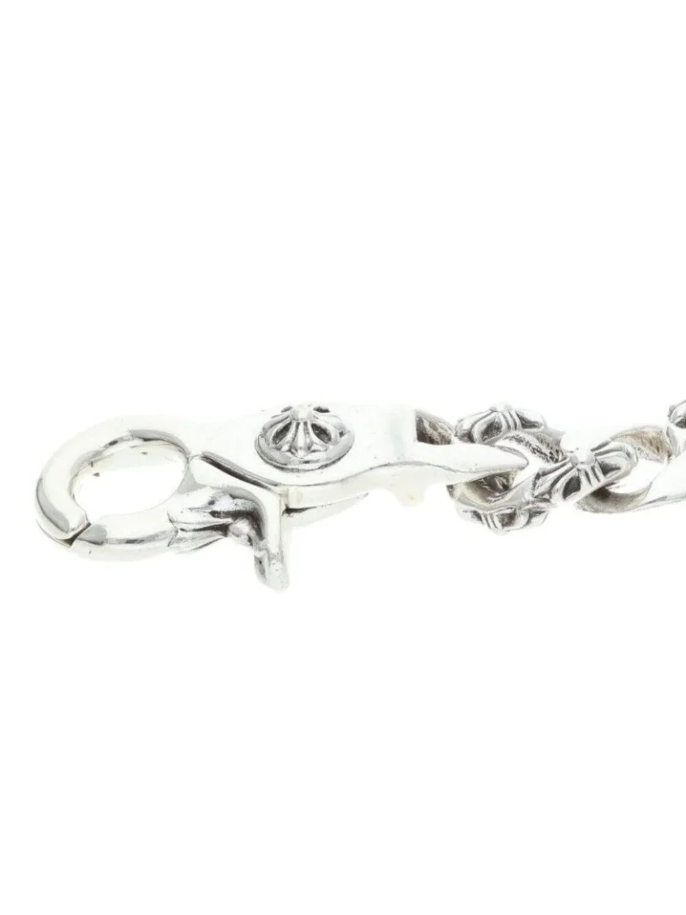 Chrome Hearts Fncy Chn Lnk Fancy Link Clip Silver Bracelet